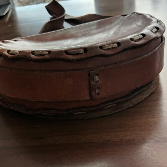 70sVINTAGE Handmade leather M purse - Picture 4 of 6